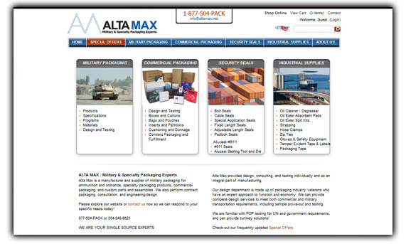 Alta Max - Military & Specialty Packaging Experts